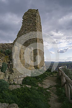 View of catle ruins of Las Plassas