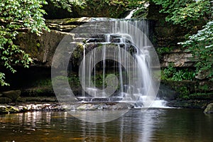 View of Cauldron Force at West Burton in The Yorkshire Dales Nat