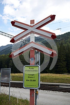 View of Cavaglia railway station