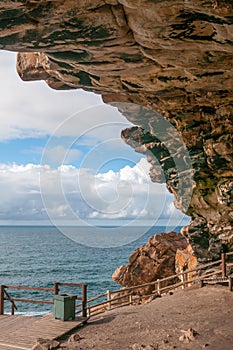 View from the cave at Cape St. Blaize