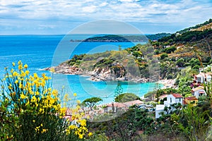 View of Cavoli beach, Elba island, Tuscany, Italy