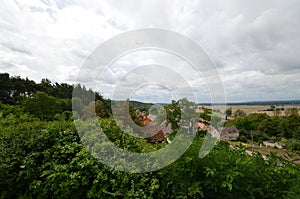View of Cedynia in Poland