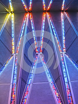 View of ceiling inside Cadet Chapel