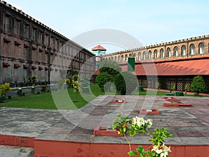 View by the cellular jail premises (india)