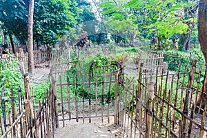 View of a cememetery in Rajshahi, Banglade photo