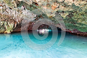 View of a Cenote near Tulum, Mexico photo