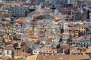 View of Center of Girona, Spain
