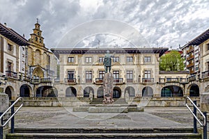 View of the center of Guernica, Basque Country, Spain photo