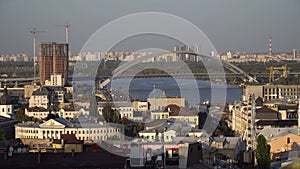 View of the center of Kyiv, historical district Podil