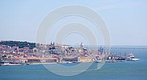 View on the center of Lisbon, Portugal