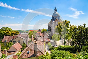 View on the Center of Provins, Seaine et Marne, France