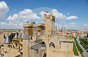 View on the center of Olite, Navarre, Spain photo