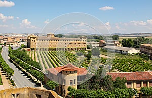 View on the center of Olite, Navarre, Spain photo