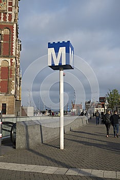 View of Centraal station in Amsterdam