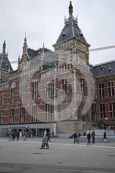 View of Centraal station in Amsterdam