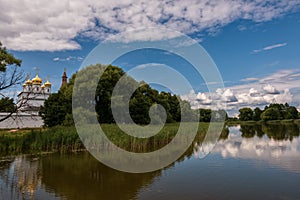 View of the central Cathedral from the lake.