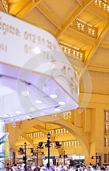 The view of the central market in Phnom phen