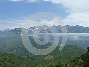 A view of the central mountains of the Picos de Europa national park photo