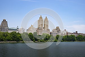 View of Central Park in a sunny day in New York City.