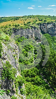 View from Cerven Fortress Bulgaria Ruse Ivanovo canyon - cetatea Cerven