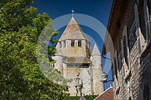View on the Cesar tower in the medieval city of Provins