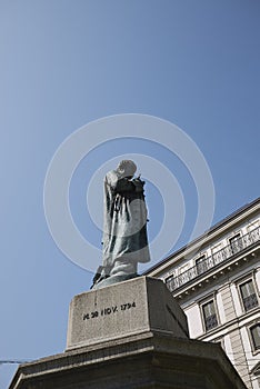 View of Cesare Beccaria monument