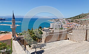 View of Cesme from the castle, Turkey