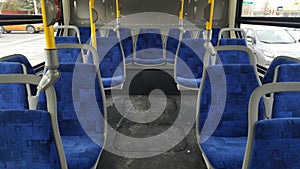 Toronto bus inside view