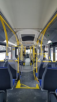 Toronto bus inside view