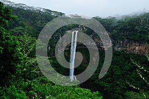 Chamarel Waterfalls in RiviÃÂ¨re Noire District on Mauritius