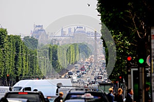 View of the Champs Elysees