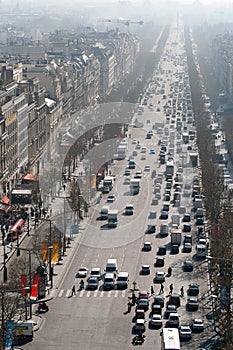 View of Champs ElysÃ©es