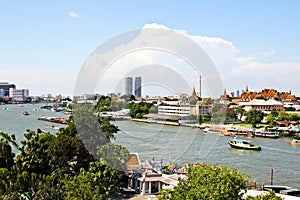 View of the Chao Praya River in Bangkok