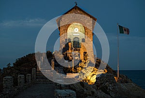 View of the chapel of Santa Croce of Alassio