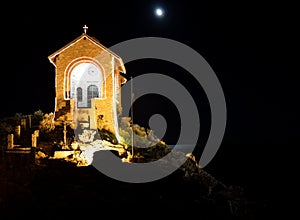 View of the chapel of Santa Croce of Alassio