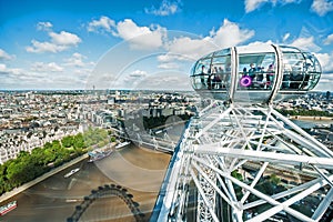 View at Charing Cross from London Eye