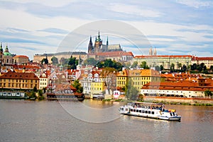 View from Charles Bridge in Prague.