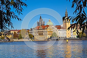 View of Charles Bridge from Strelecky Island photo