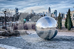 View of charlotte nc skyline