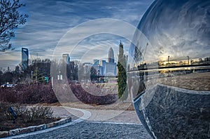 View of charlotte nc skyline