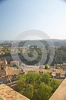 View from Chateau Grimaldi of Haut de Cagnes, France photo
