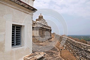 View of Chavundaraya Basadi, Chandragiri hill, Sravanabelgola, Karnataka.