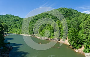 View of Cheat River from Jenkinsburg Bridge