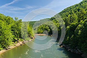 View of Cheat River from Jenkinsburg Bridge