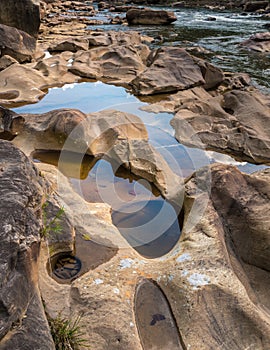 View of Cheat River rapids near Albright