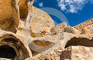 View of Chenini, a fortified Berber village in South Tunisia