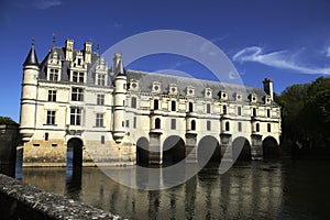 View of Chenonceau castle, France