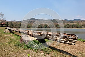 View of the Chet Khot Reservoir in Khao Yai in Thailand