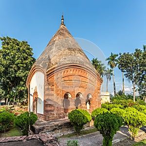 View at the Chhota Govinda Mandir Temple in Puthia - Bangladesh