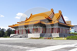 View of Chiang Kai-shek Memorial Hal ,Taipei Taiwan